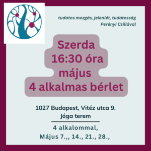 Szerda 16:30 óra - Május: 4 alkalmas bérlet.