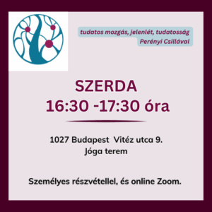 Szerda 16:30-17:30 óra_szeptember-október 8 alkalommal.