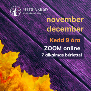 KEDD 9:00 óra, ONLINE Zoom bérlet, november-december.