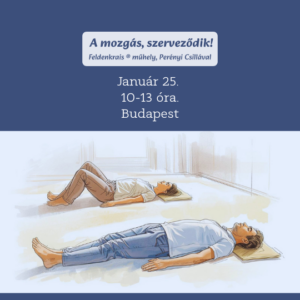 Mi a valódit tapasztaljuk: a mozgás a térben szerveződik.Feldenkrais Perényi Csillával.