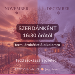 Szerda 16:30-teremben novembertől